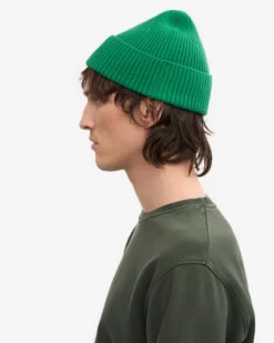 Merino Wool Beanie - Kelly Green
