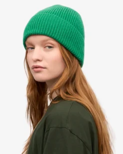 Merino Wool Beanie - Kelly Green