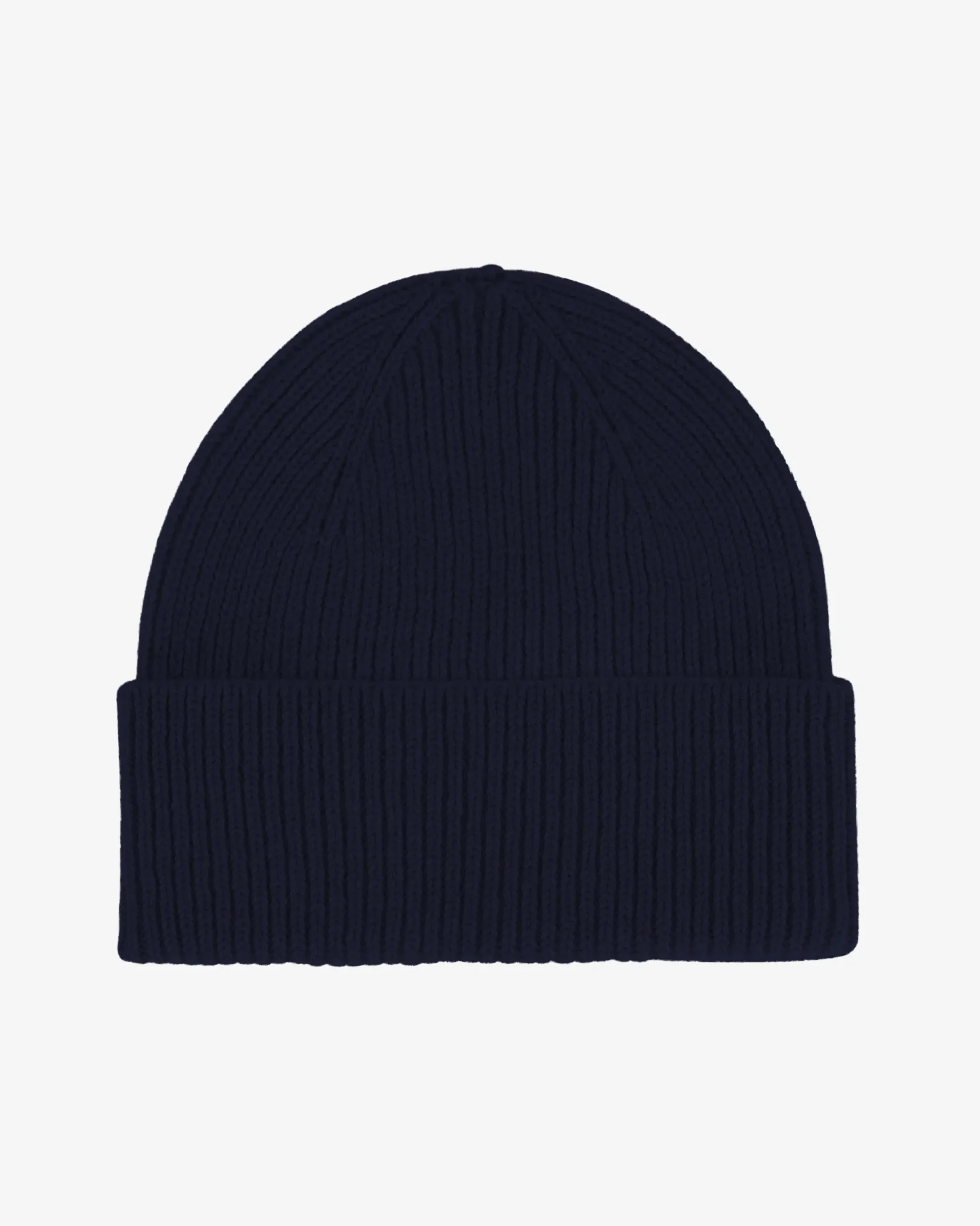 Merino Wool Beanie - Navy Blue