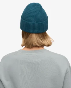 Merino Wool Beanie - Ocean Green