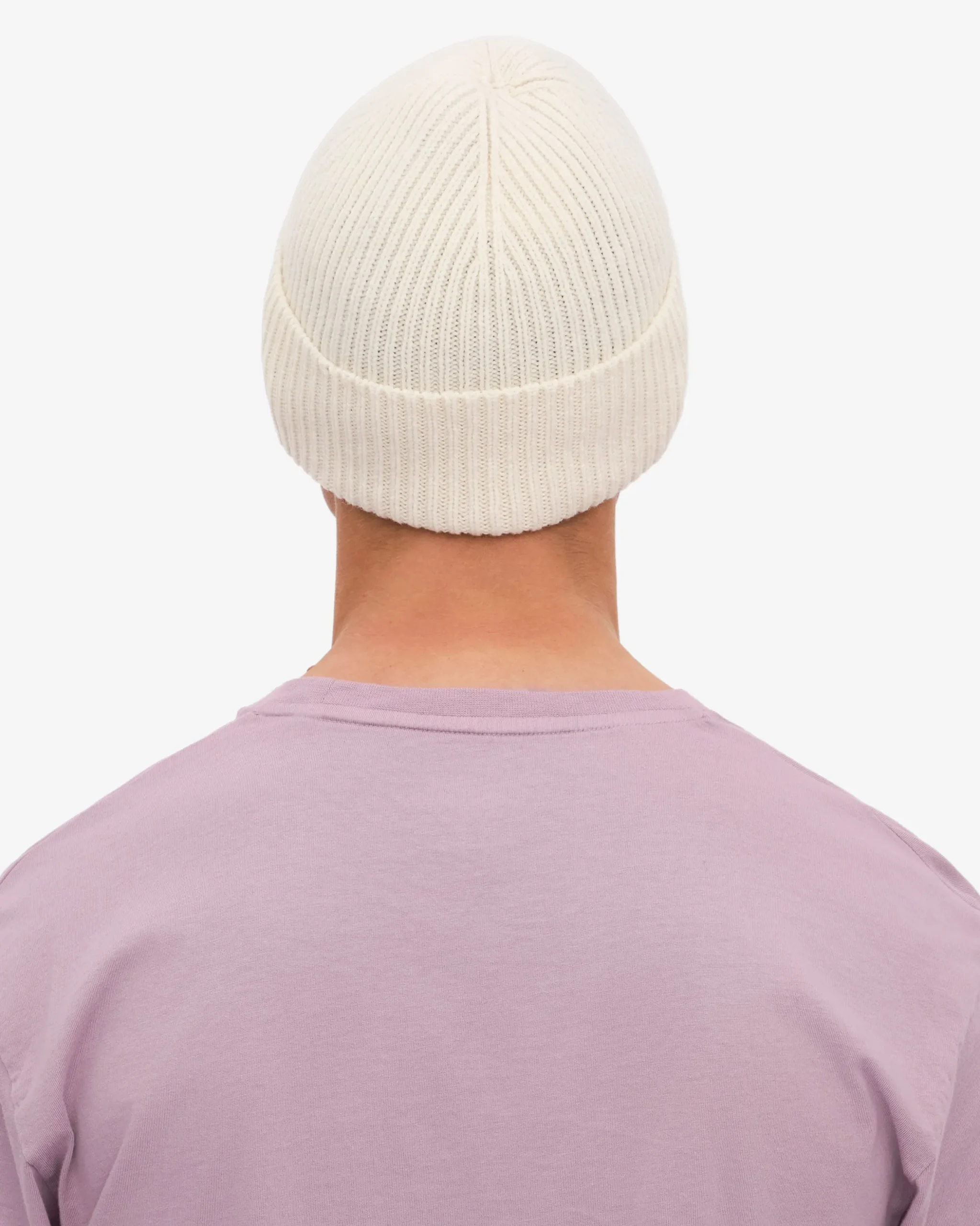 Merino Wool Beanie - Optical White