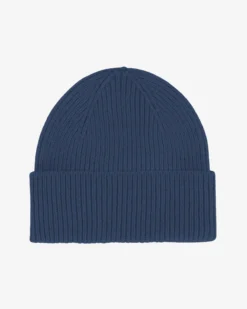 Merino Wool Beanie - Petrol Blue
