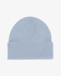 Merino Wool Beanie - Polar Blue