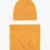 Merino Wool Beanie & Scarf - Burned Yellow