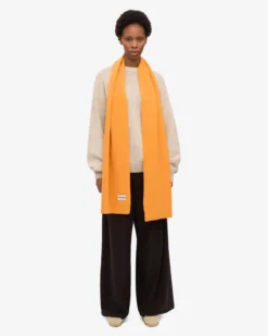 Merino Wool Beanie & Scarf - Burned Yellow