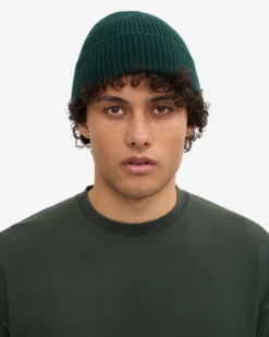 Merino Wool Beanie & Scarf - Emerald Green