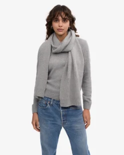 Merino Wool Beanie & Scarf - Heather Grey