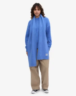 Merino Wool Beanie & Scarf - Pacific Blue