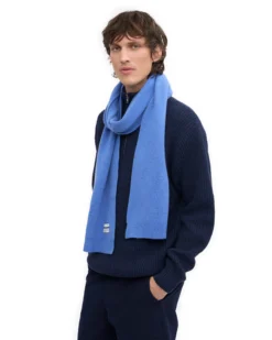 Merino Wool Beanie & Scarf - Pacific Blue