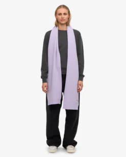 Merino Wool Beanie & Scarf - Soft Lavender
