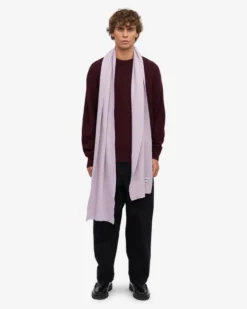 Merino Wool Beanie & Scarf - Soft Lavender