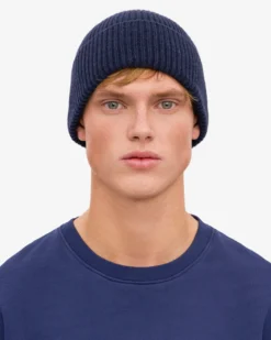 Merino Wool Beanie - Snow Melange