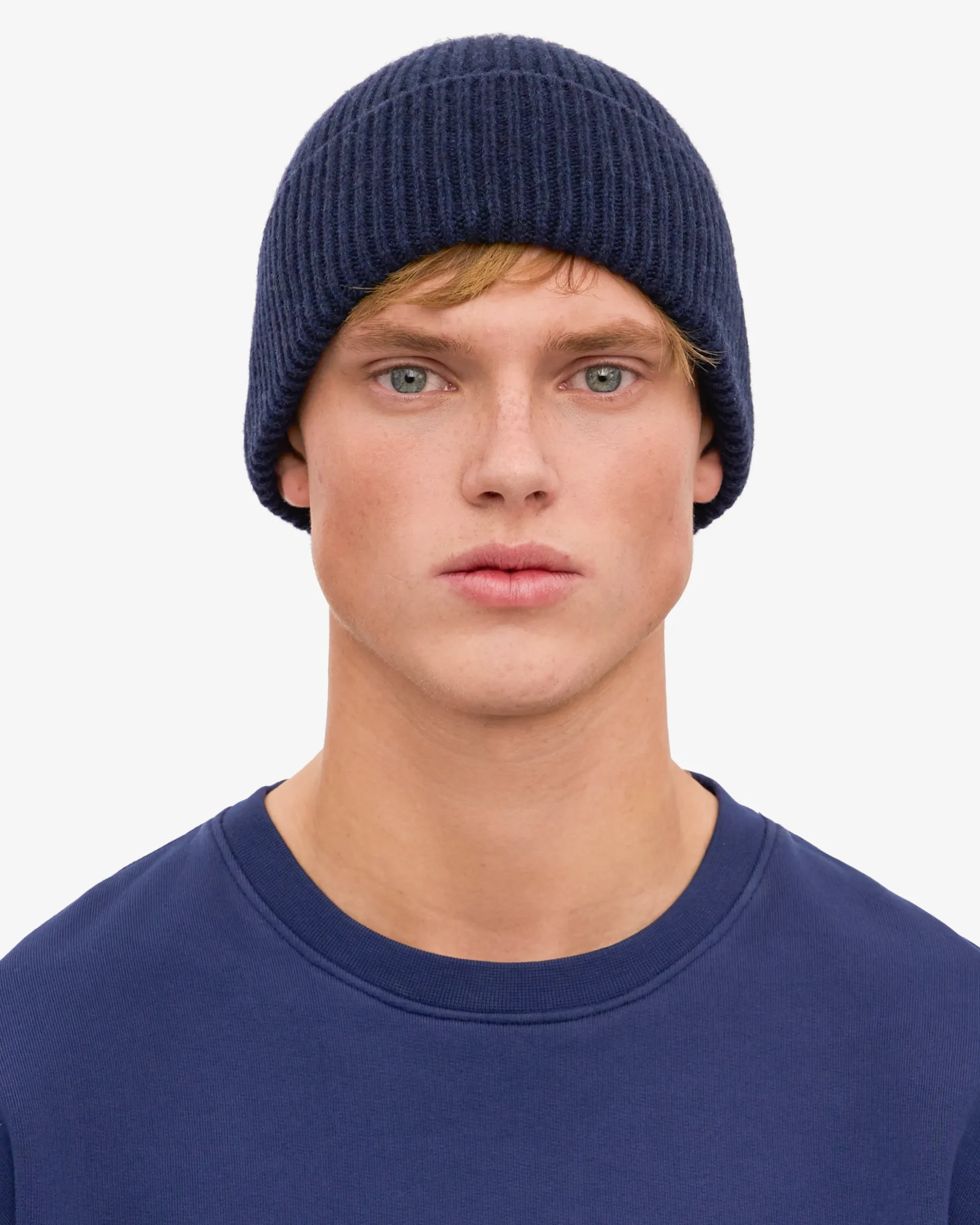 Merino Wool Beanie - Snow Melange