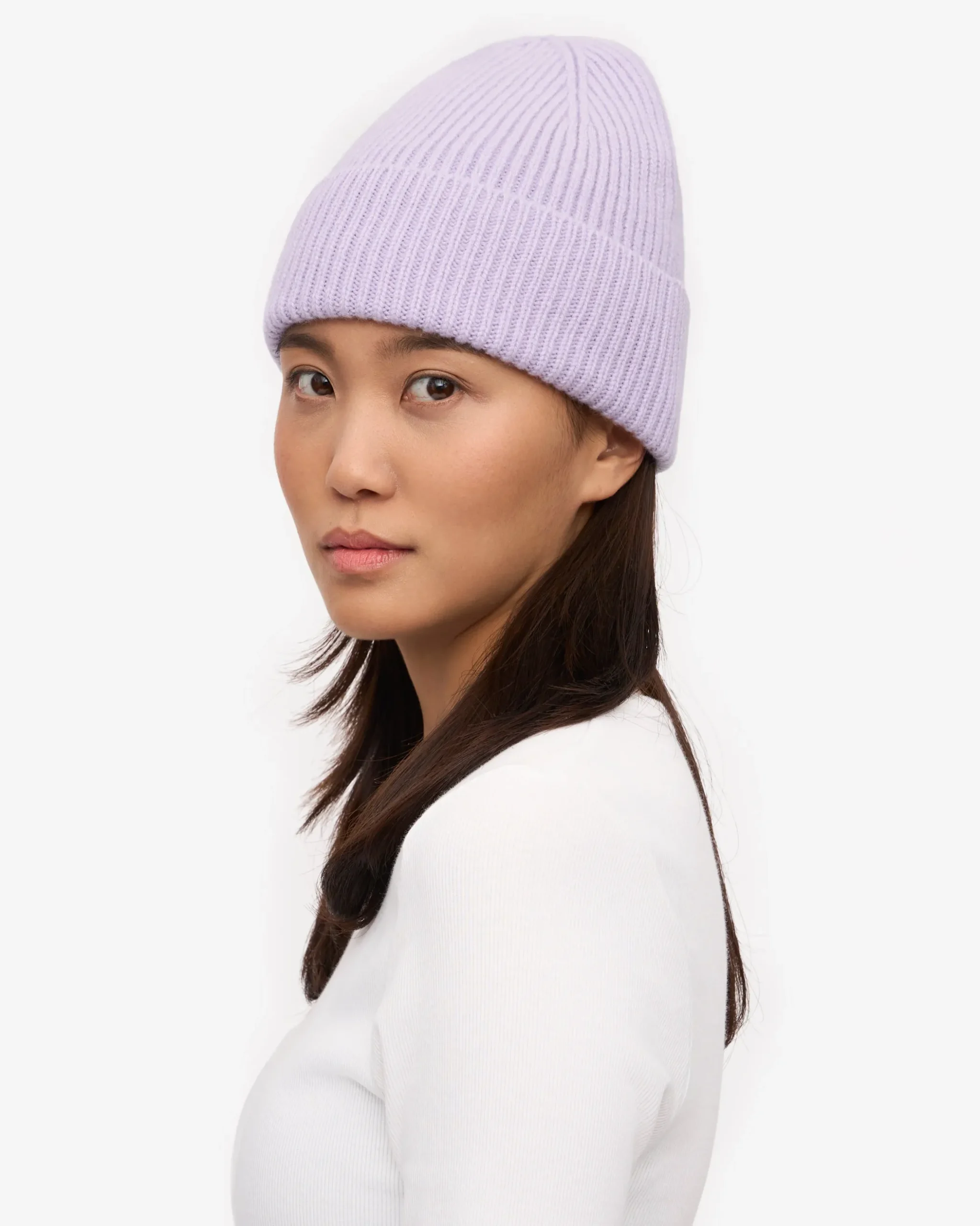 Merino Wool Beanie - Snow Melange