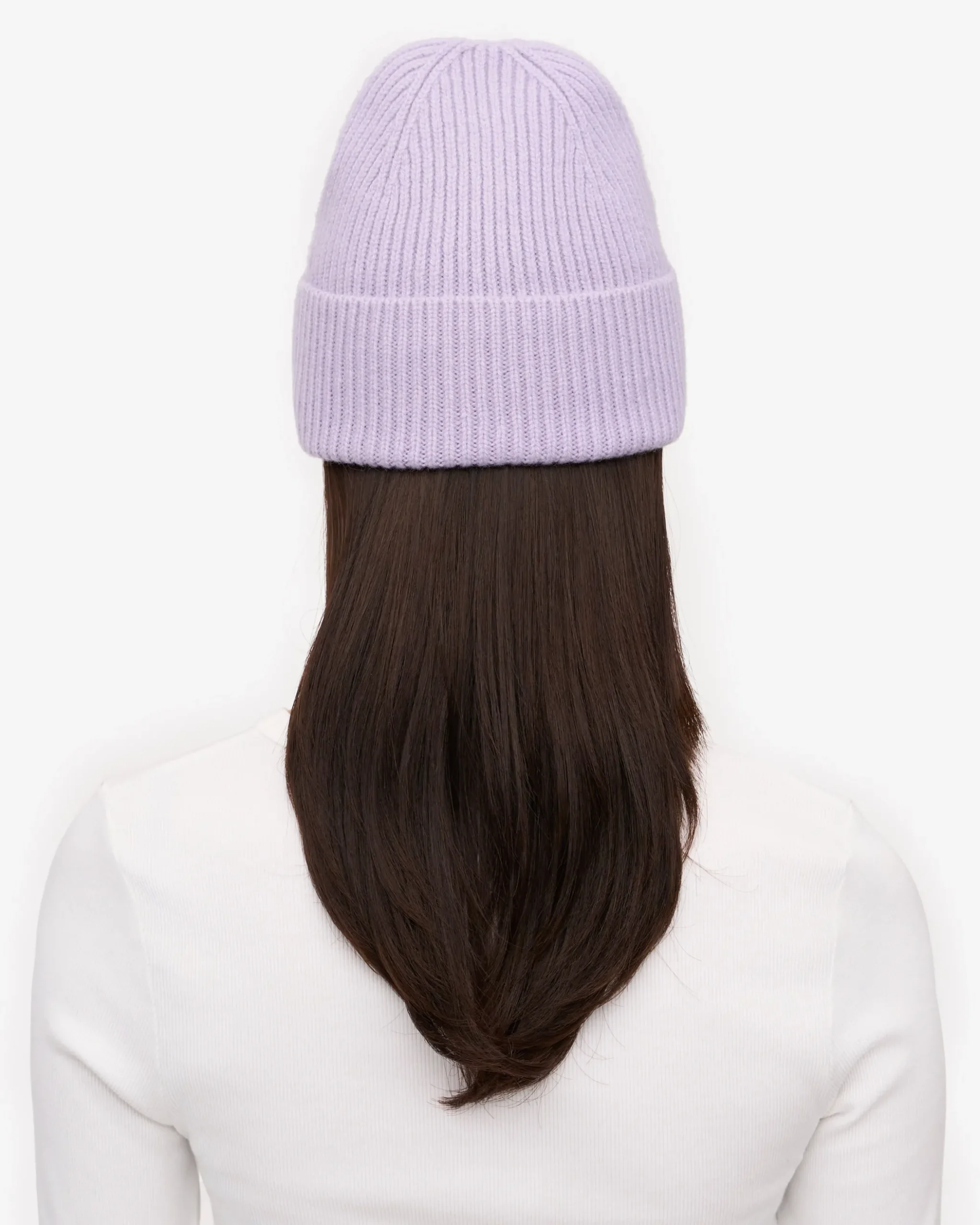 Merino Wool Beanie - Snow Melange