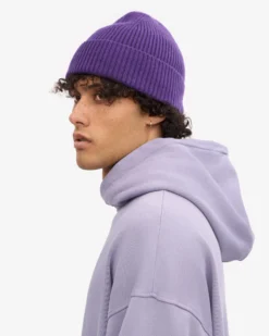 Merino Wool Beanie - Ultra Violet