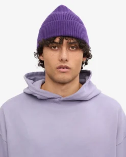 Merino Wool Beanie - Ultra Violet