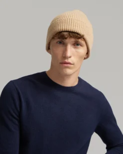 Merino Wool Beanie - Warm Taupe