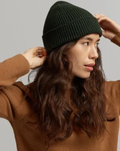 Merino Wool Beanie - Warm Taupe