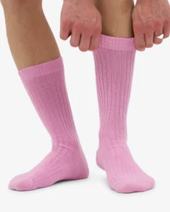 Merino Wool Blend Sock - Cherry Blossom