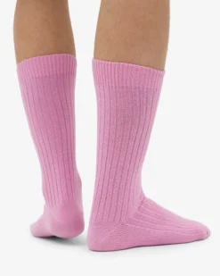 Merino Wool Blend Sock - Cherry Blossom