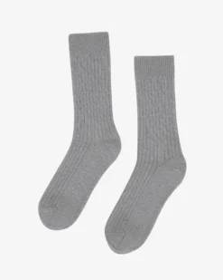 Merino Wool Blend Sock - Heather Grey