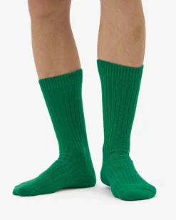 Merino Wool Blend Sock - Kelly Green