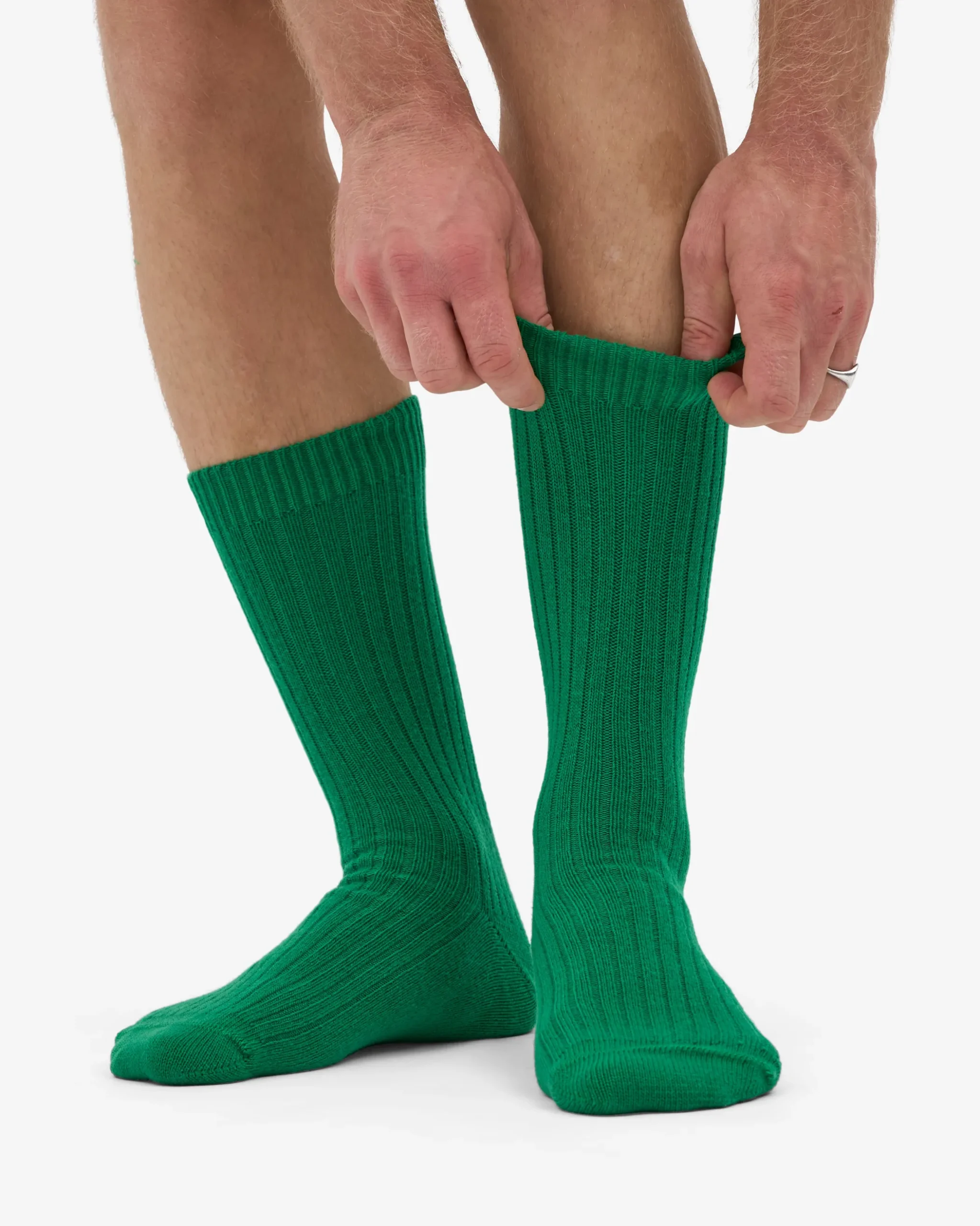 Merino Wool Blend Sock - Kelly Green