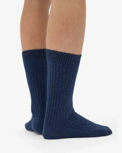 Merino Wool Blend Sock - Marine Blue