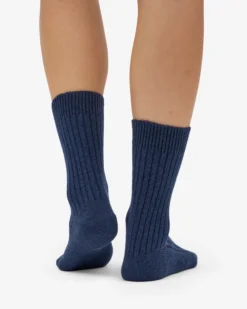 Merino Wool Blend Sock - Marine Blue
