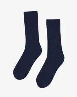 Merino Wool Blend Sock - Navy Blue