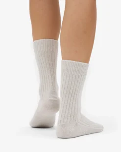Merino Wool Blend Sock - Snow Melange