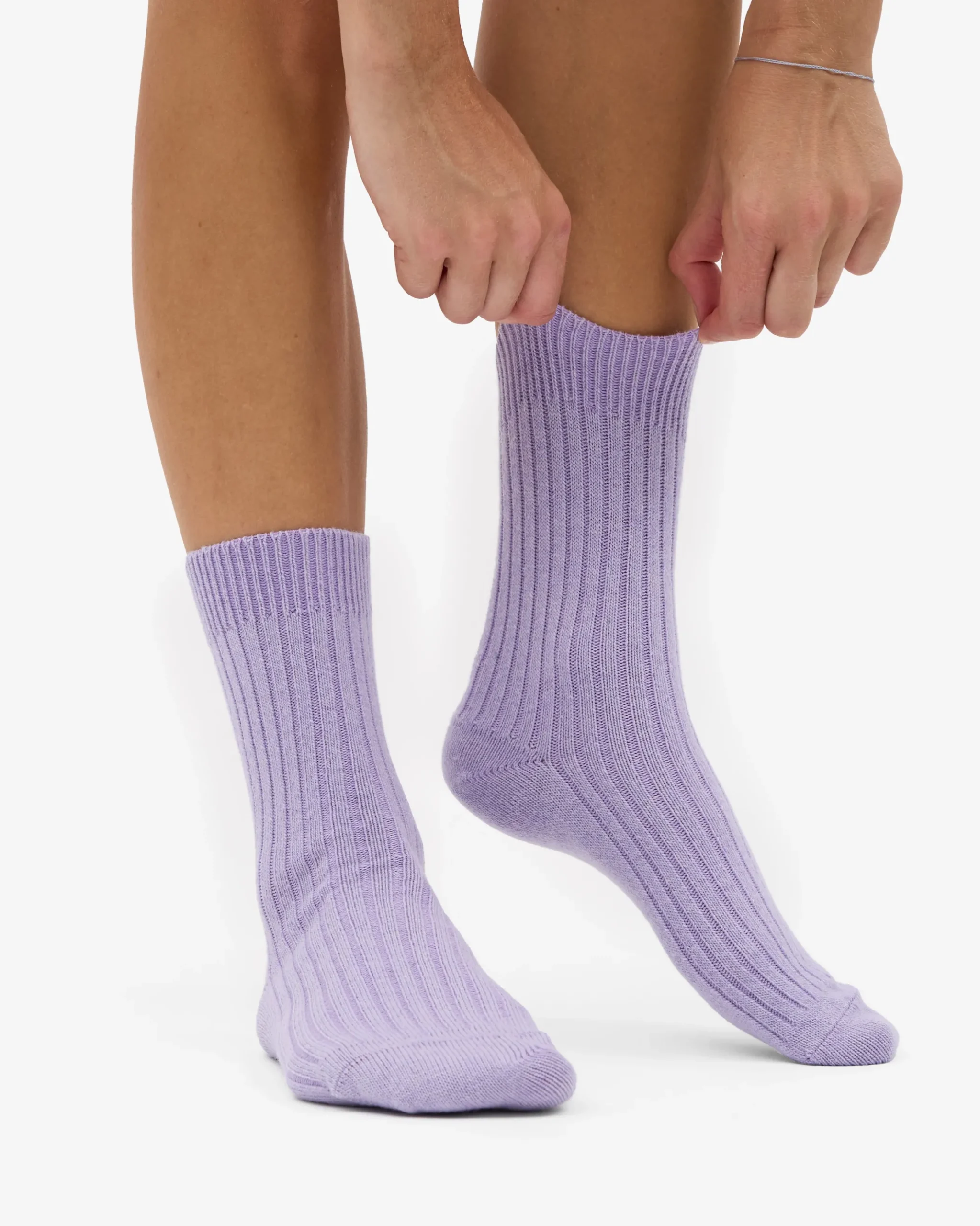 Merino Wool Blend Sock - Soft Lavender