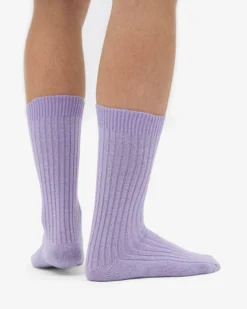 Merino Wool Blend Sock - Soft Lavender