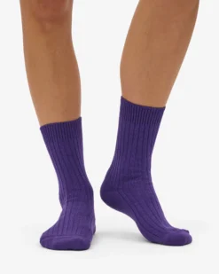 Merino Wool Blend Sock - Ultra Violet