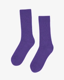 Merino Wool Blend Sock - Ultra Violet