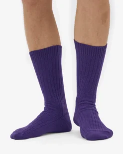Merino Wool Blend Sock - Ultra Violet