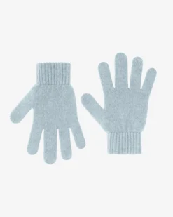 Merino Wool Gloves - Polar Blue
