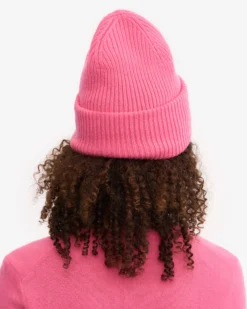 Merino Wool Hat - Bubblegum Pink
