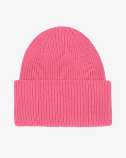 Merino Wool Hat - Bubblegum Pink