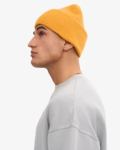 Merino Wool Hat - Burned Yellow