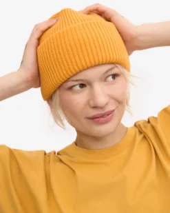 Merino Wool Hat - Burned Yellow