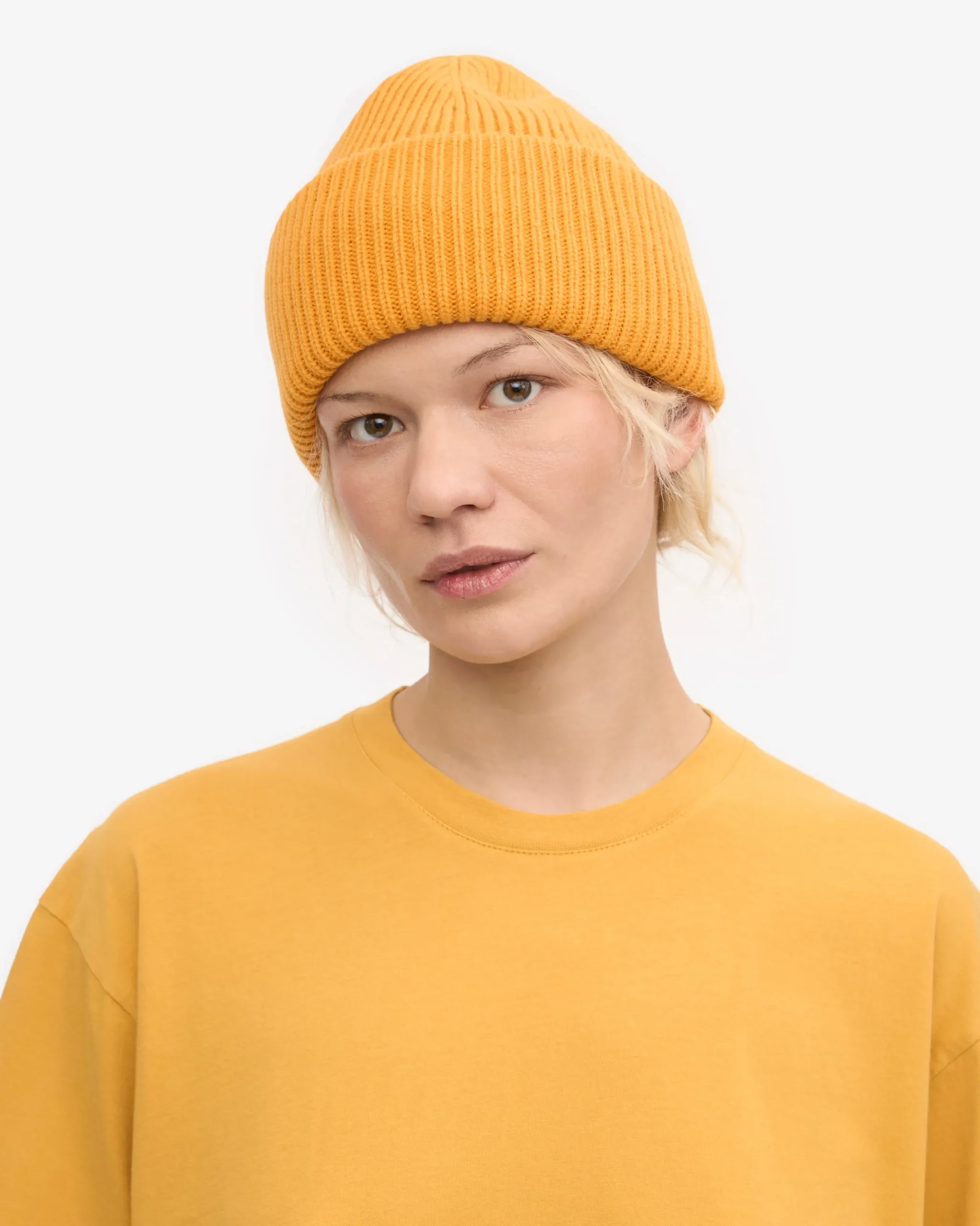 Merino Wool Hat - Burned Yellow