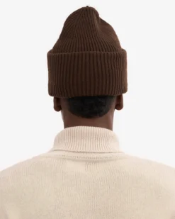Merino Wool Hat - Coffee Brown