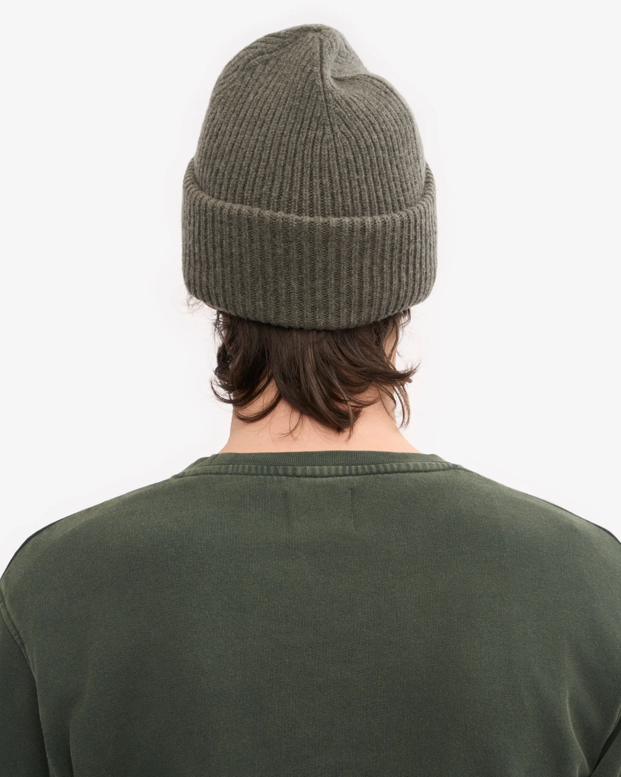 Merino Wool Hat - Dusty Olive