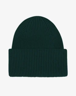 Merino Wool Hat - Emerald Green