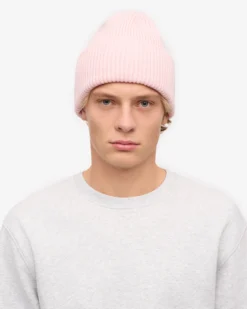 Merino Wool Hat - Faded Pink