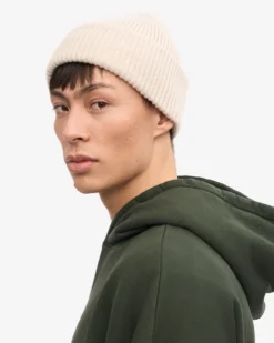 Merino Wool Hat - Ivory White