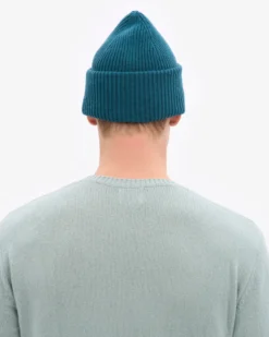 Merino Wool Hat - Ocean Green