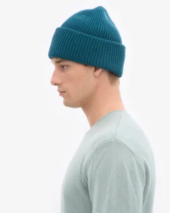 Merino Wool Hat - Ocean Green